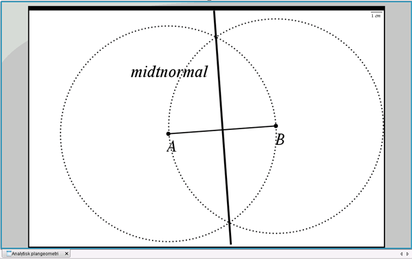 Figur 2 Konstruktion Af Midtnormal